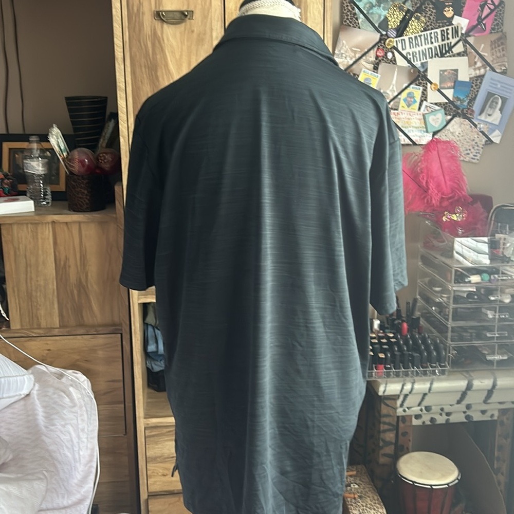 Black Adidas Golf Polo Shirt - Large - Picture 3 of 5
